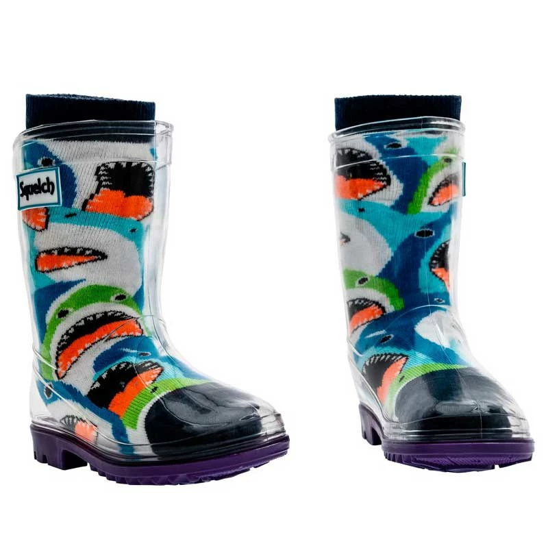 Ski Socks Squelch Wellies Minis Socks - Sharks