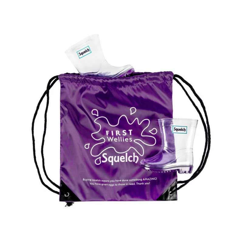 Squelch Wellies Transparent Welly Boots