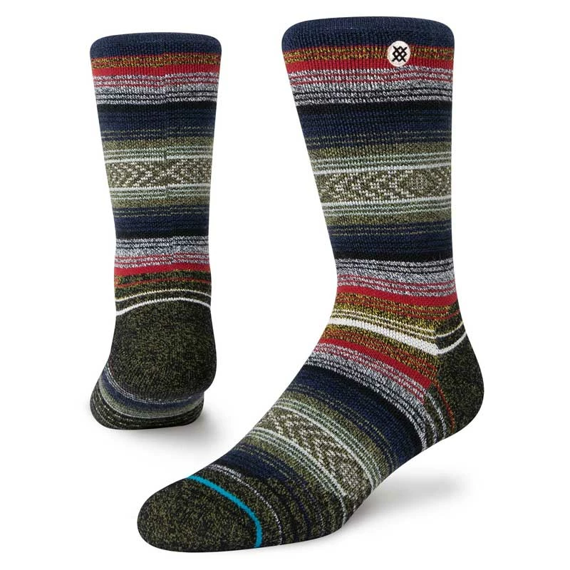 Stance Unisex Windy Peak Crew Sock - Black Walking Socks