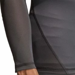 Adidas Mens AlphaSkin Sport Long Sleeve T-Shirt - Gray