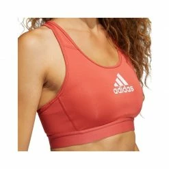 Adidas Womens Dont Rest Alphaskin Sports Bra - Red