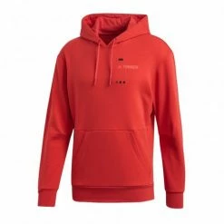 Outdoor Clothing Adidas Terrex Mens Logo Sweatshirt - Red