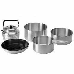 Vango Aluminium Cook Set - Silver Cooking