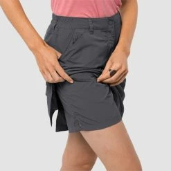 Outdoor Clothing Jack Wolfskin Womens Kalahari Skort - Asphalt