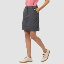 Outdoor Clothing Jack Wolfskin Womens Kalahari Skort - Asphalt