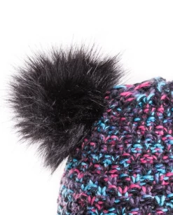 Evercreatures Girls Bella Doubler Pom Bottle Hat - Black