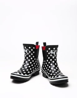 Evercreatures Black Polka Meadow Wellies Sandals
