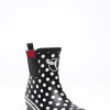 Evercreatures Black Polka Meadow Wellies Sandals