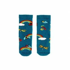 Squelch Wellies Minis Socks - Rainbow Bugs