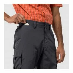 Jack Wolfskin Mens Canyon Cargo Shorts - Asphalt