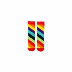 Ski Socks Squelch Wellies Minis Socks - Diagonal Rainbow