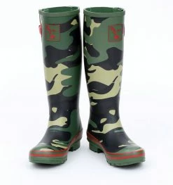 Wellington Boots Evercreatures Camouflage Tall Wellies