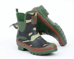 Wellington Boots Evercreatures Camouflage Meadow Ankle Wellies
