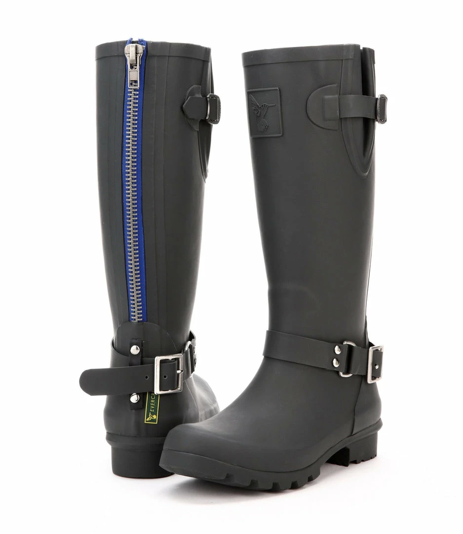 Wellington Boots Evercreatures Triumph Charcoal Tall Wellies