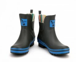 Wellington Boots Evercreatures Charcoal Meadow Ankle Wellies