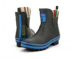 Wellington Boots Evercreatures Charcoal Meadow Ankle Wellies