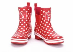 Evercreatures Polka Dot Meadow Ankle Wellies Wellington Boots