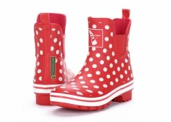 Evercreatures Polka Dot Meadow Ankle Wellies Wellington Boots