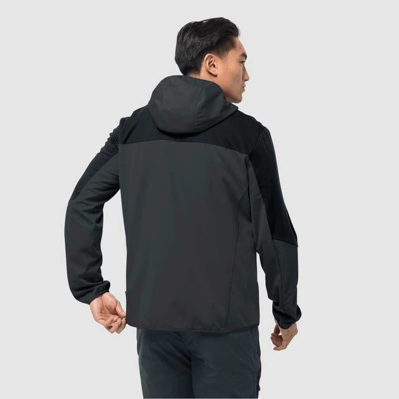 Jack Wolfskin Mens Go Hike Softshell Windproof Hiking Jacket - Phantom