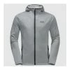 Outdoor Clothing Jack Wolfskin Mens Horizon Hooded Jacket - Alloy