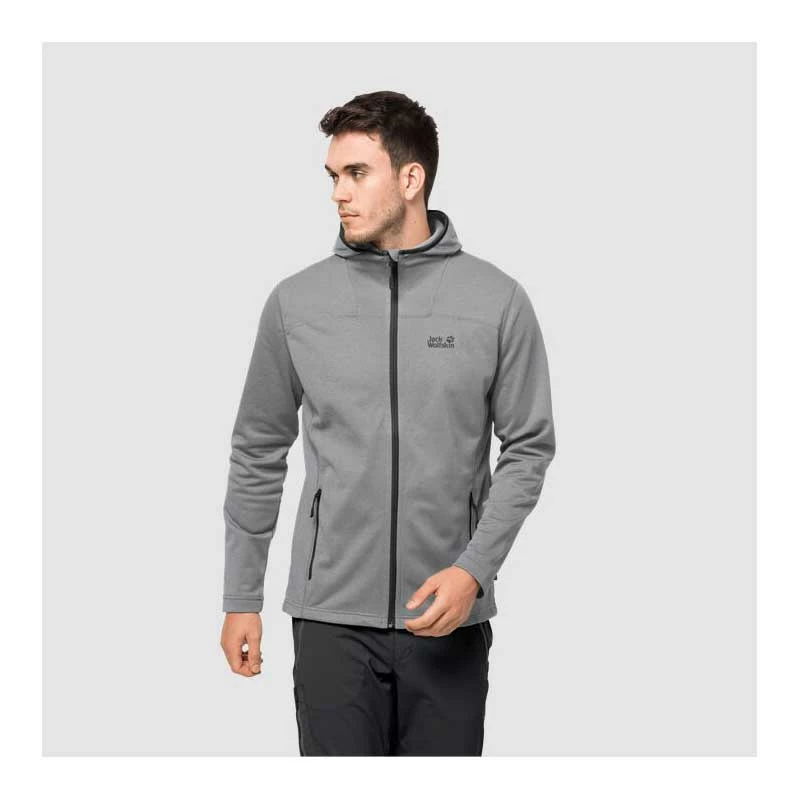 Outdoor Clothing Jack Wolfskin Mens Horizon Hooded Jacket - Alloy