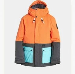 Billabong Junior All Day Fifty 50 Snowboard Jacket - Puffin Orange
