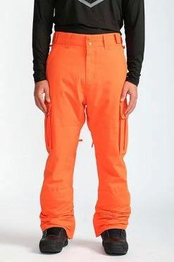 Billabong Mens Transport Ski Trousers - Puffin Orange Outdoor Clothing