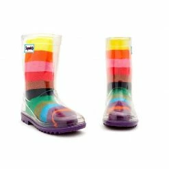 Squelch Wellies Jackets Transparent Welly Boots And Sock Package - Xray