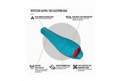 Vango Nitestar Alpha 150 Sleeping Bag - Lagoon Hiking
