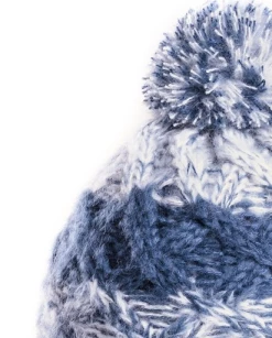 Evercreatures Outdoor Clothing Mens Pop Bobble Hat - Fleece Lined - Blue