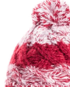 Evercreatures Mens Pop Bobble Hat - Fleece Lined - Cherry Outdoor Clothing