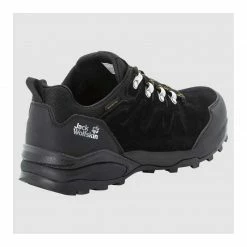 Trainers Jack Wolfskin Mens Refugio Texapore Low M Waterproof Leather Hiking Boots - Phantom / Burly Yellow XT