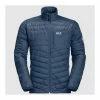 Outdoor Clothing Jack Wolfskin Mens RouteBurn Windproof Insulated Jacket - Thunder Blue