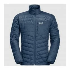 Outdoor Clothing Jack Wolfskin Mens RouteBurn Windproof Insulated Jacket - Thunder Blue