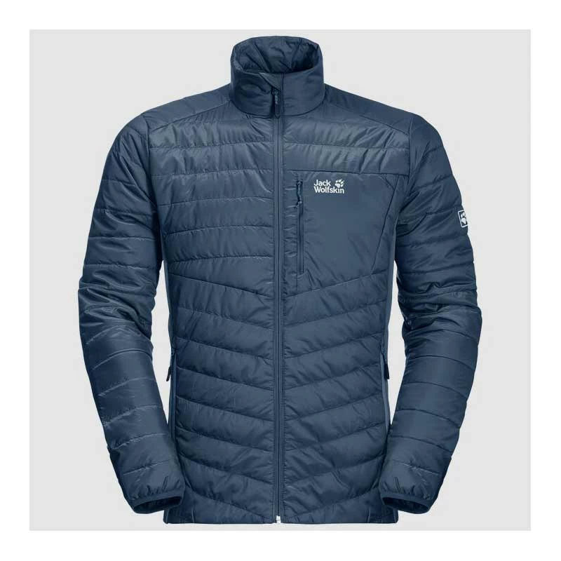 Outdoor Clothing Jack Wolfskin Mens RouteBurn Windproof Insulated Jacket - Thunder Blue