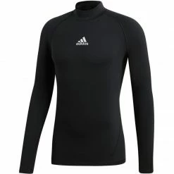 Outdoor Clothing Adidas Mens Alphaskin Sport Long Sleeve Climawarm T-Shirt - Black