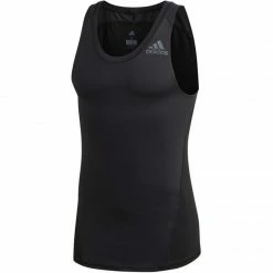 Adidas Mens Alphaskin Sport Tank T-Shirt - Black Outdoor Clothing
