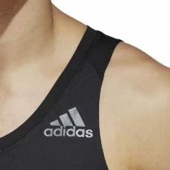 Adidas Mens Alphaskin Sport Tank T-Shirt - Black Outdoor Clothing