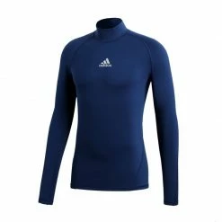 Adidas Mens AlphaSkin Climawarm Thermoactive Shirt - Navy Blue Outdoor Clothing