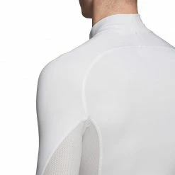Adidas Mens AlphaSkin Climawarm Thermoactive Shirt - White Outdoor Clothing