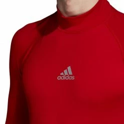 Adidas Mens AlphaSkin Climawarm Thermoactive Shirt - Red