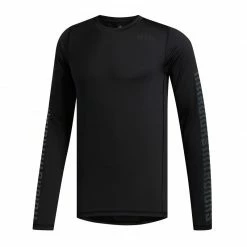 Adidas Mens AlphaSkin Graphic Thermoactive T-Shirt - Black Outdoor Clothing