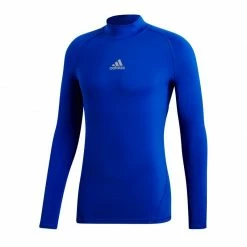 Adidas Mens AlphaSkin Climawarm Thermoactive Turtleneck Shirt - Blue Outdoor Clothing