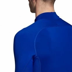 Adidas Mens AlphaSkin Climawarm Thermoactive Turtleneck Shirt - Blue Outdoor Clothing