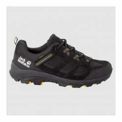Jack Wolfskin Mens Vojo 3 Texapore Low Waterproof Hiking Boots With Leather - Black / Burly Yellow Trainers