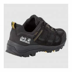 Jack Wolfskin Mens Vojo 3 Texapore Low Waterproof Hiking Boots With Leather - Black / Burly Yellow Trainers