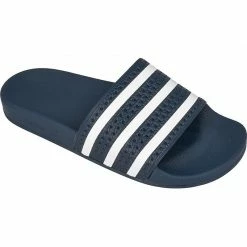 Adidas Mens ORIGINALS Adilette Slippers - Navy Blue Climawarm