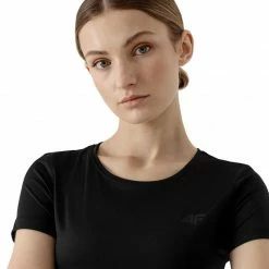 Outdoor Clothing 4F Womens Soft T-Shirt - Deep Black