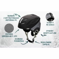 Ski Wear Meteor Lumi Ski Helmet - Black