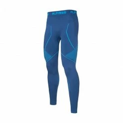 Alpinus Mens Tactical Base Layer Set Thermoactive Underwear - Blue Outdoor Clothing